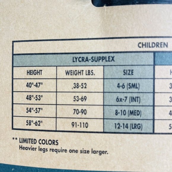 Leo's 409-21 Girl's Intermediate 6X-7 Performance Black Footed Tights 2 Pack Lot - Picture 7 of 7